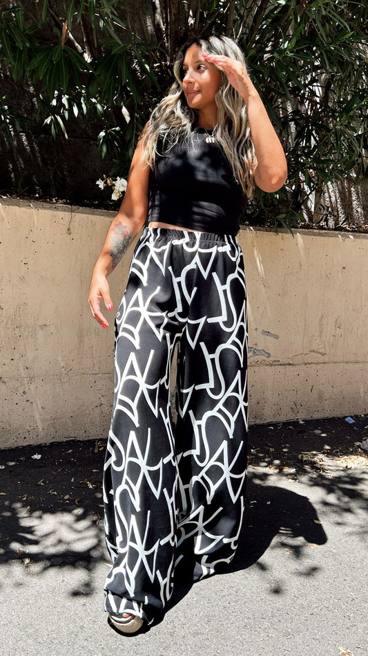 Maxi Palazzo Cey "Black and White"