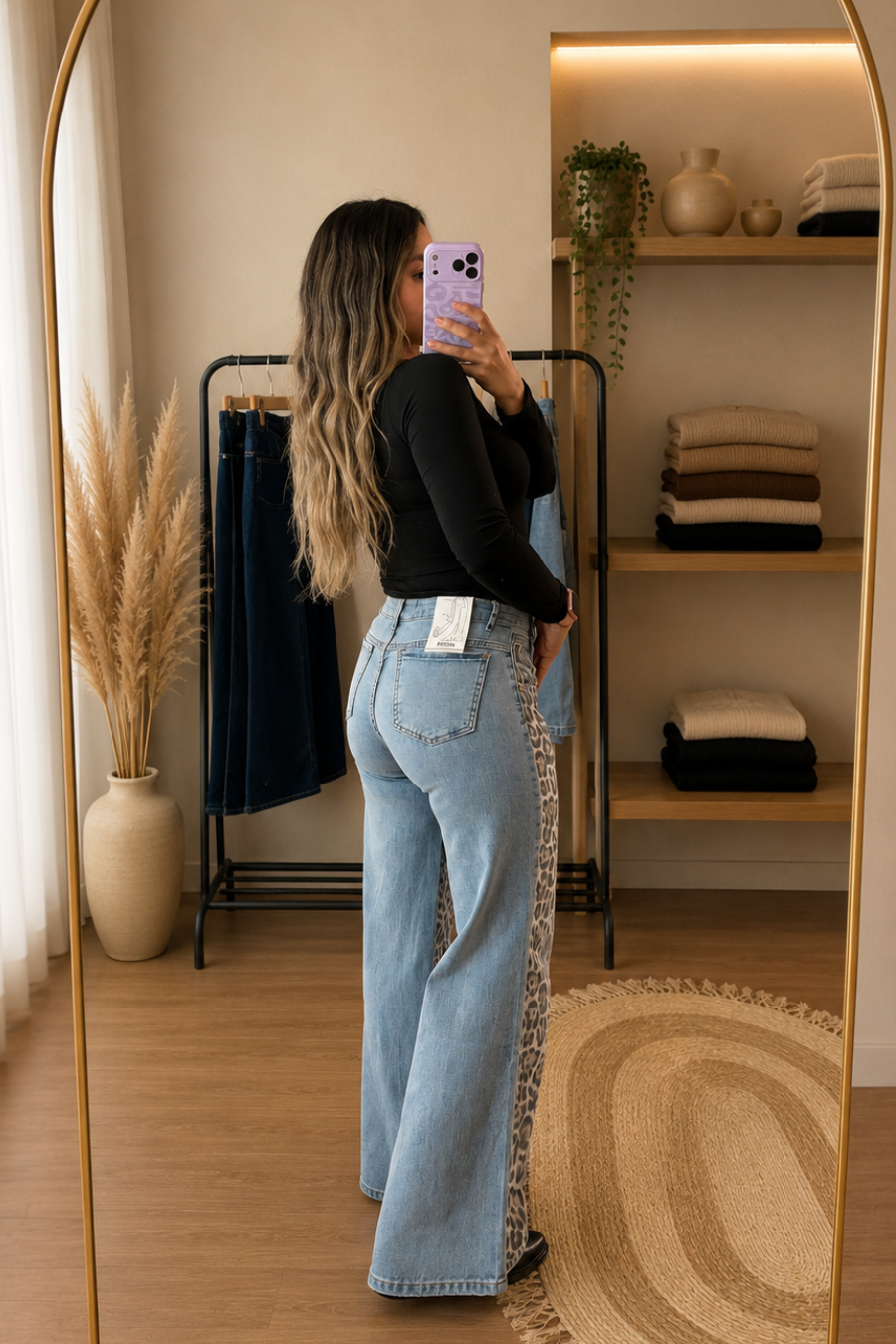 Jeans WIDE LEG "PRINT"