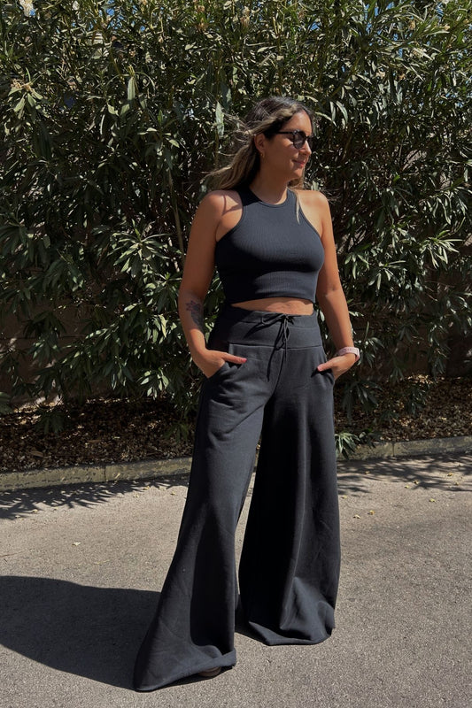 Maxi Palazzo Algodón "Black"