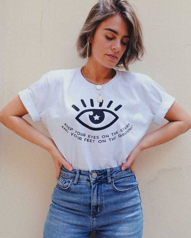 Polera "Keep your eyes"