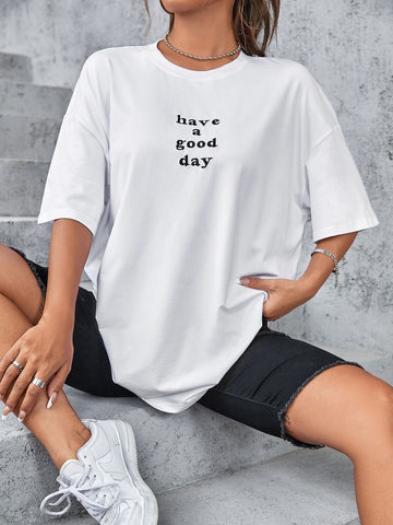 Polera Mujer Oversize “Good Day”