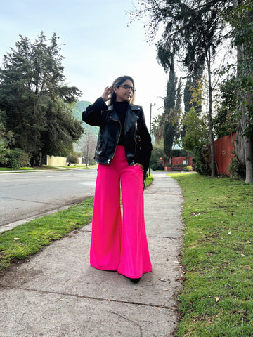 Maxi palazzo María “ Fucsia ”