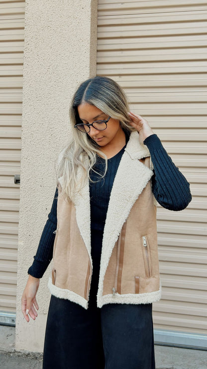 Chaqueta Aviadora NUDE Chiporro sin mangas