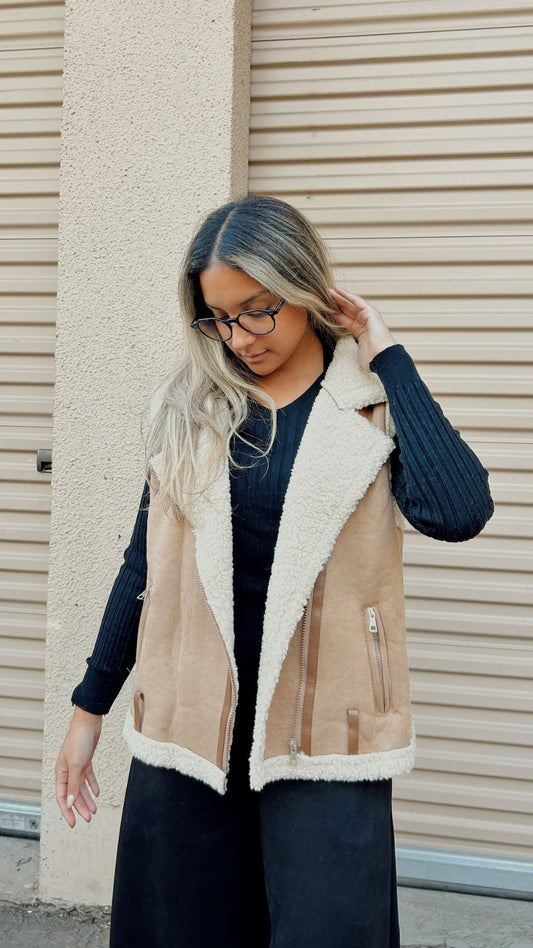 Chaqueta Aviadora NUDE Chiporro sin mangas