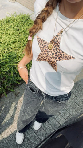 Polera mujer algodón Star Print