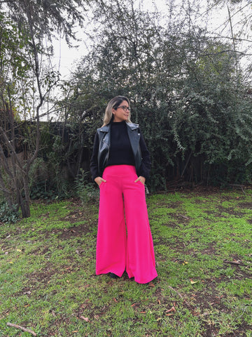 Maxi palazzo María “ Fucsia ”