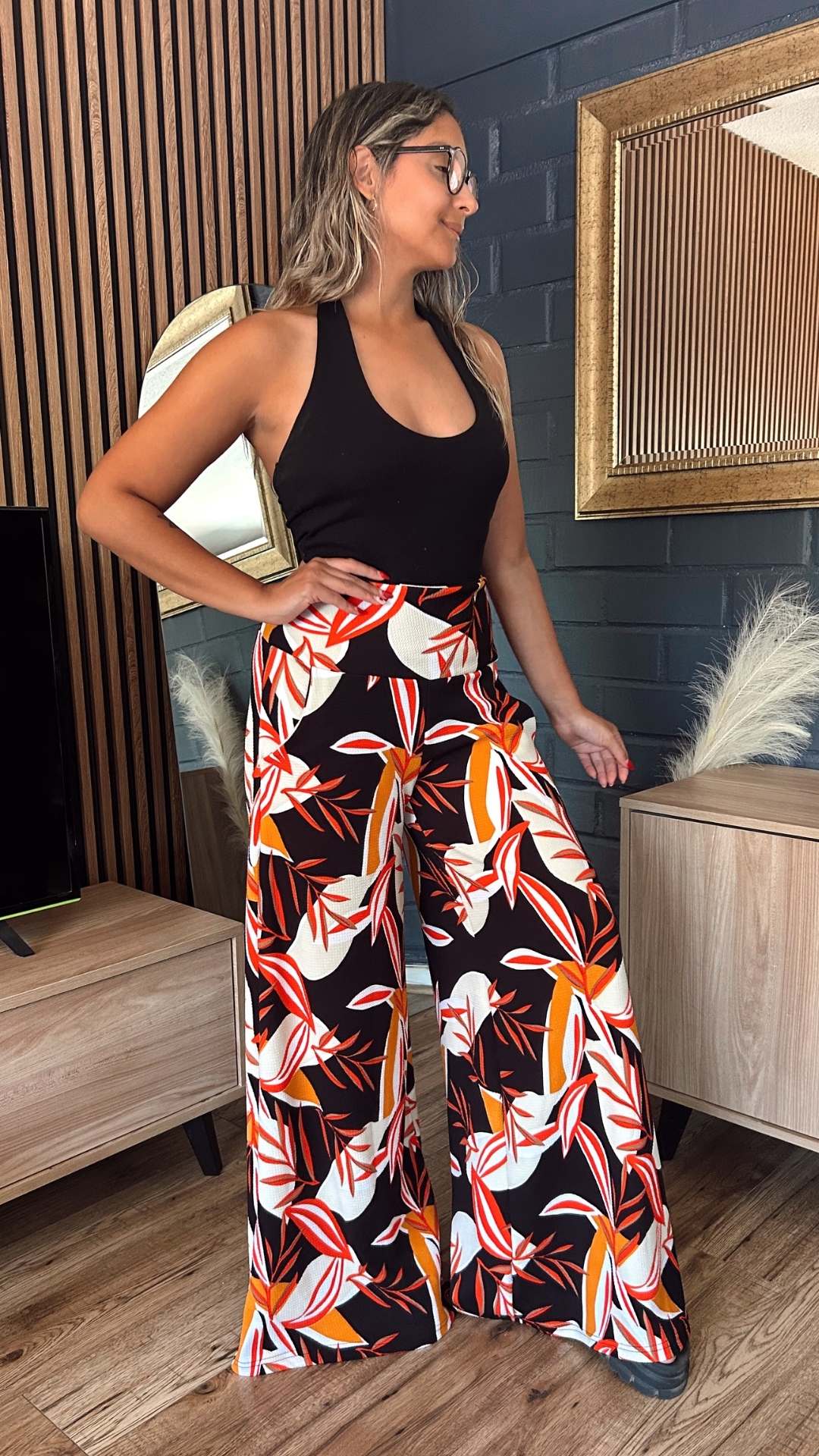 Maxi Palazzo María “Red Orange”