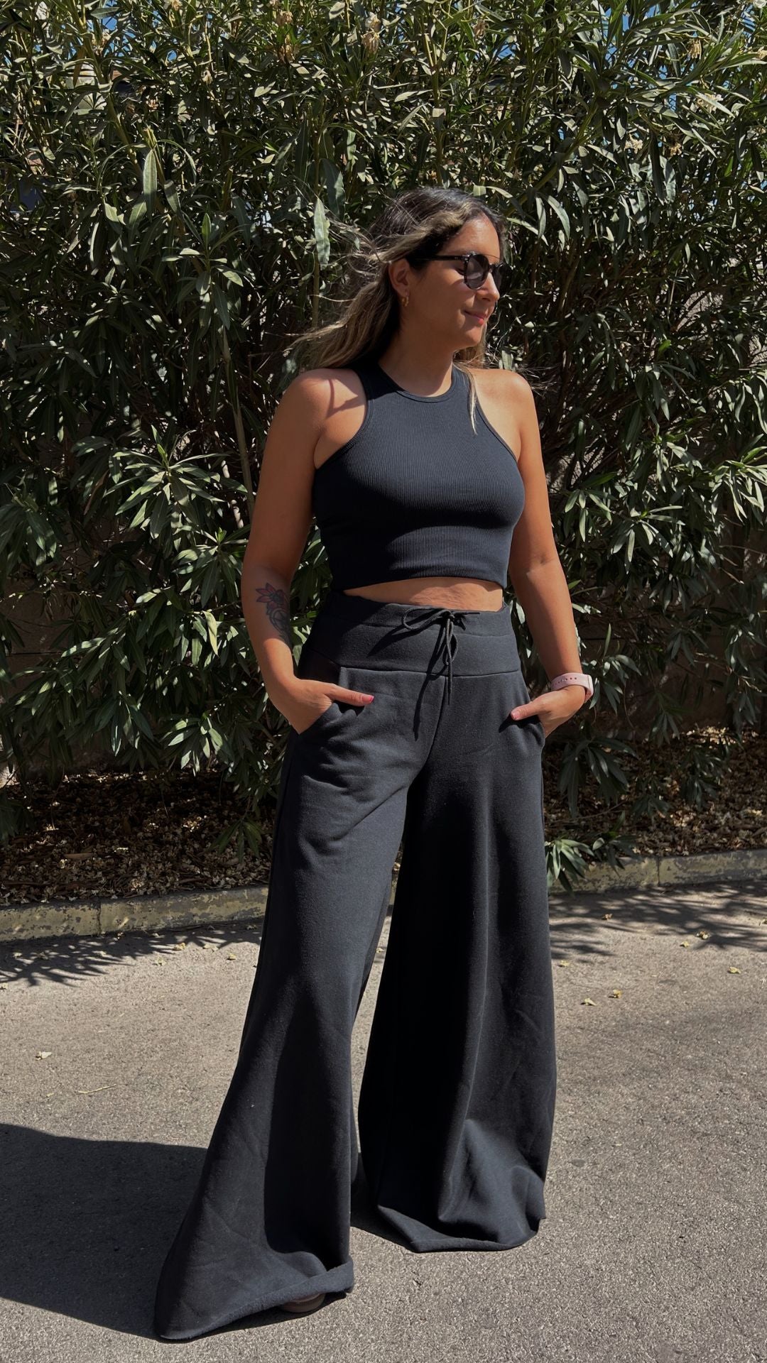 Maxi Palazzo Algodón "Black"