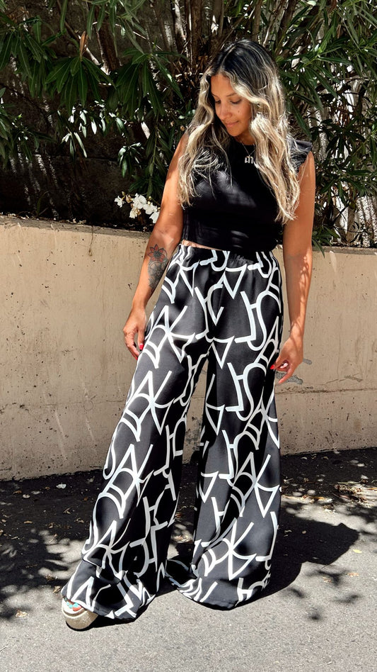 Maxi Palazzo Cey "Black and White"