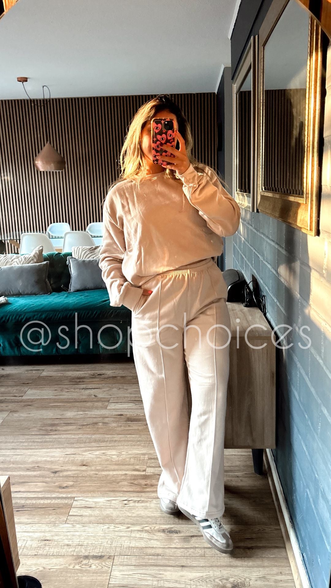 Conjunto Palazzo + Polerón "Beige"