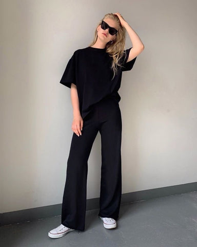 Pantalón recto Julieta Negro