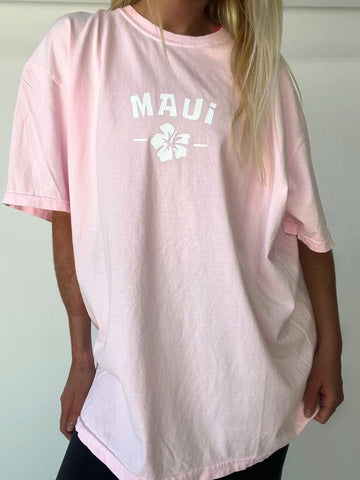 Polera oversize “Maui rosa”