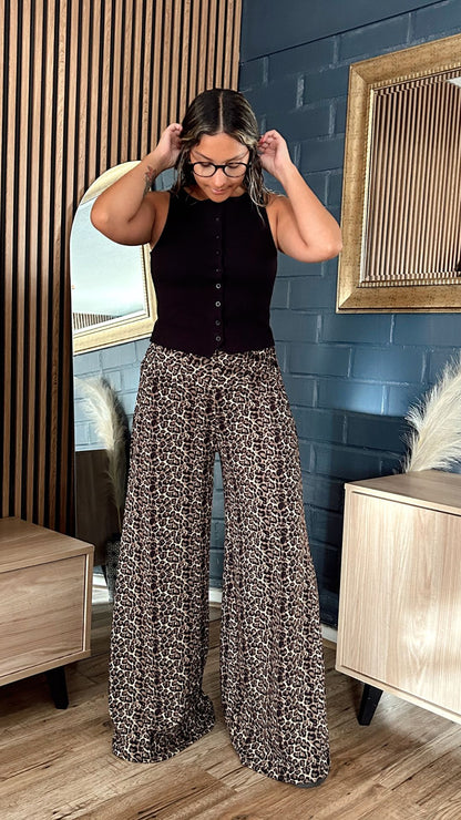 Maxi Palazzo María “Animal Print"