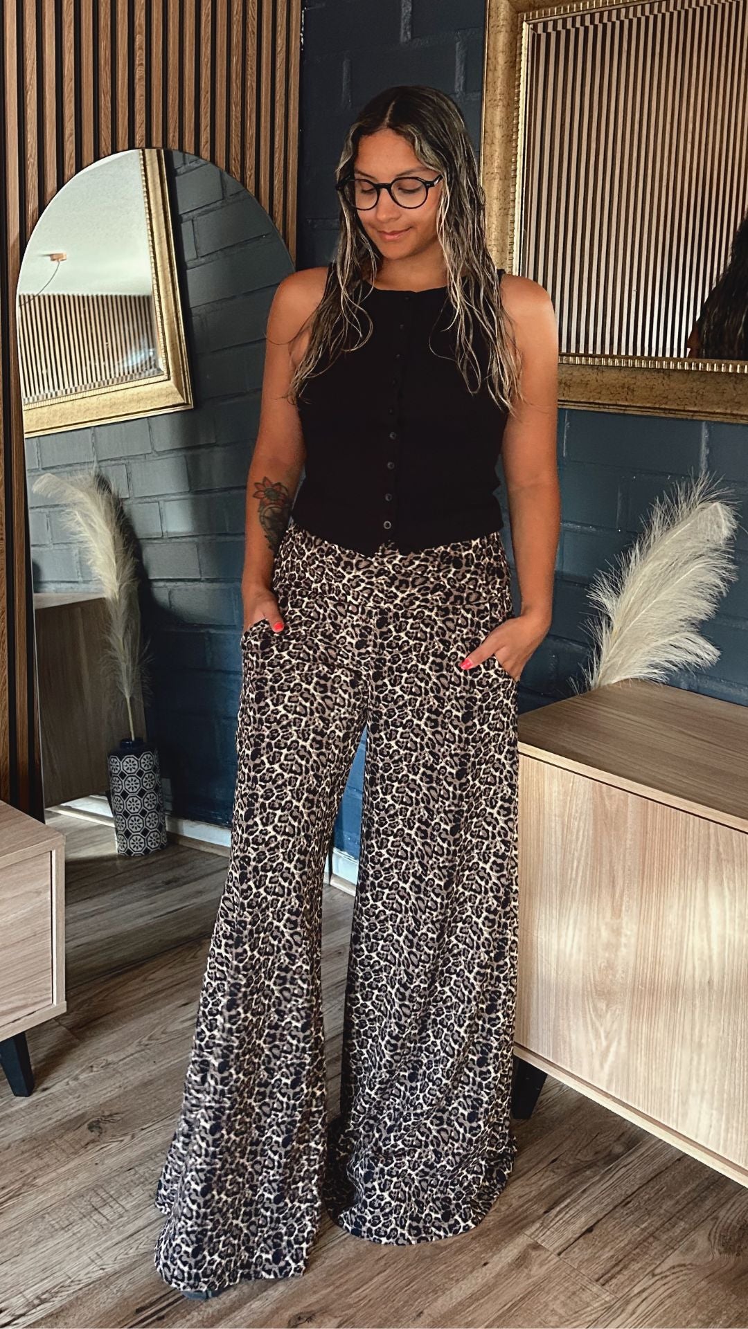 Maxi Palazzo María “Animal Print"