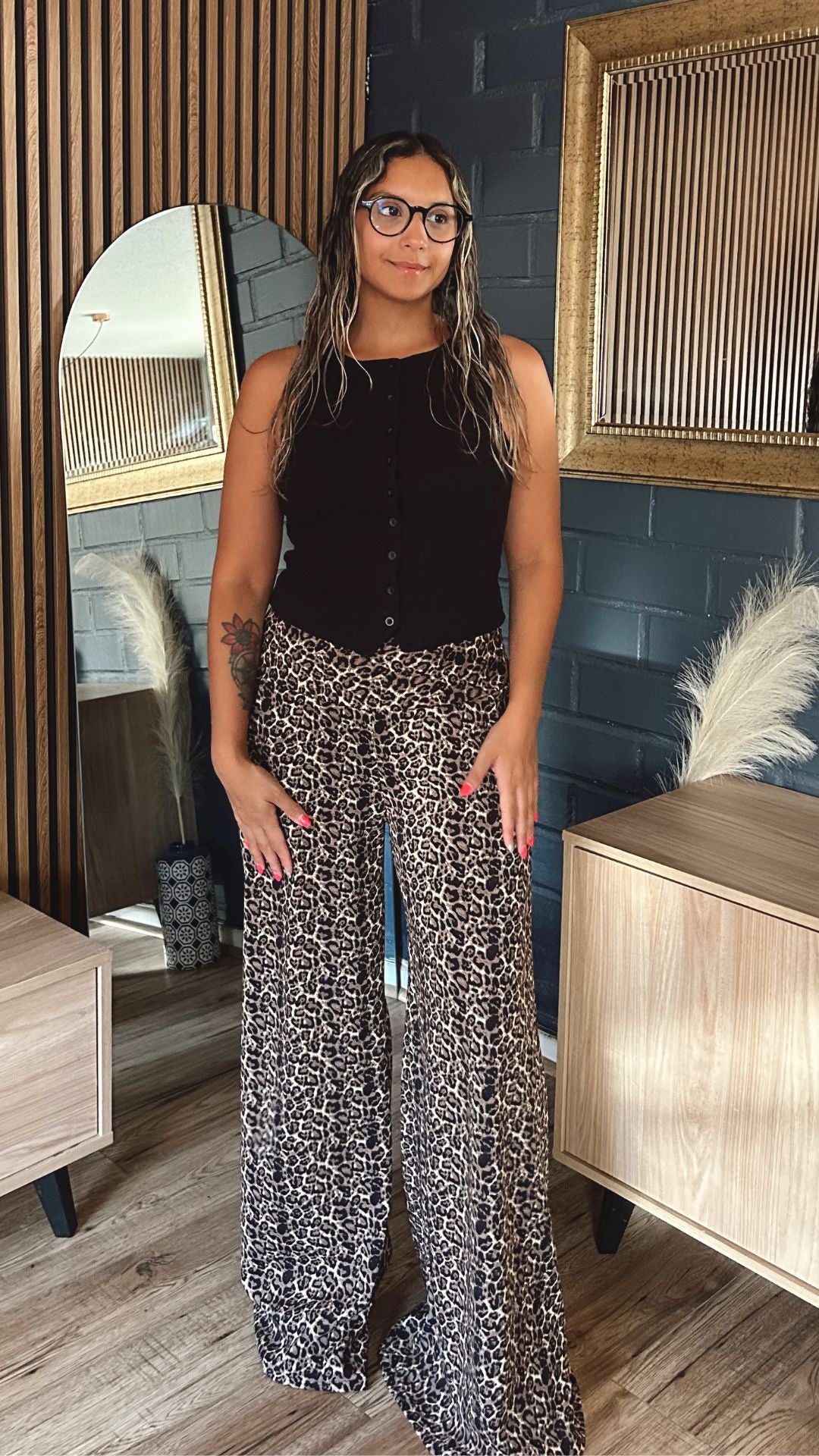 Maxi Palazzo María “Animal Print"