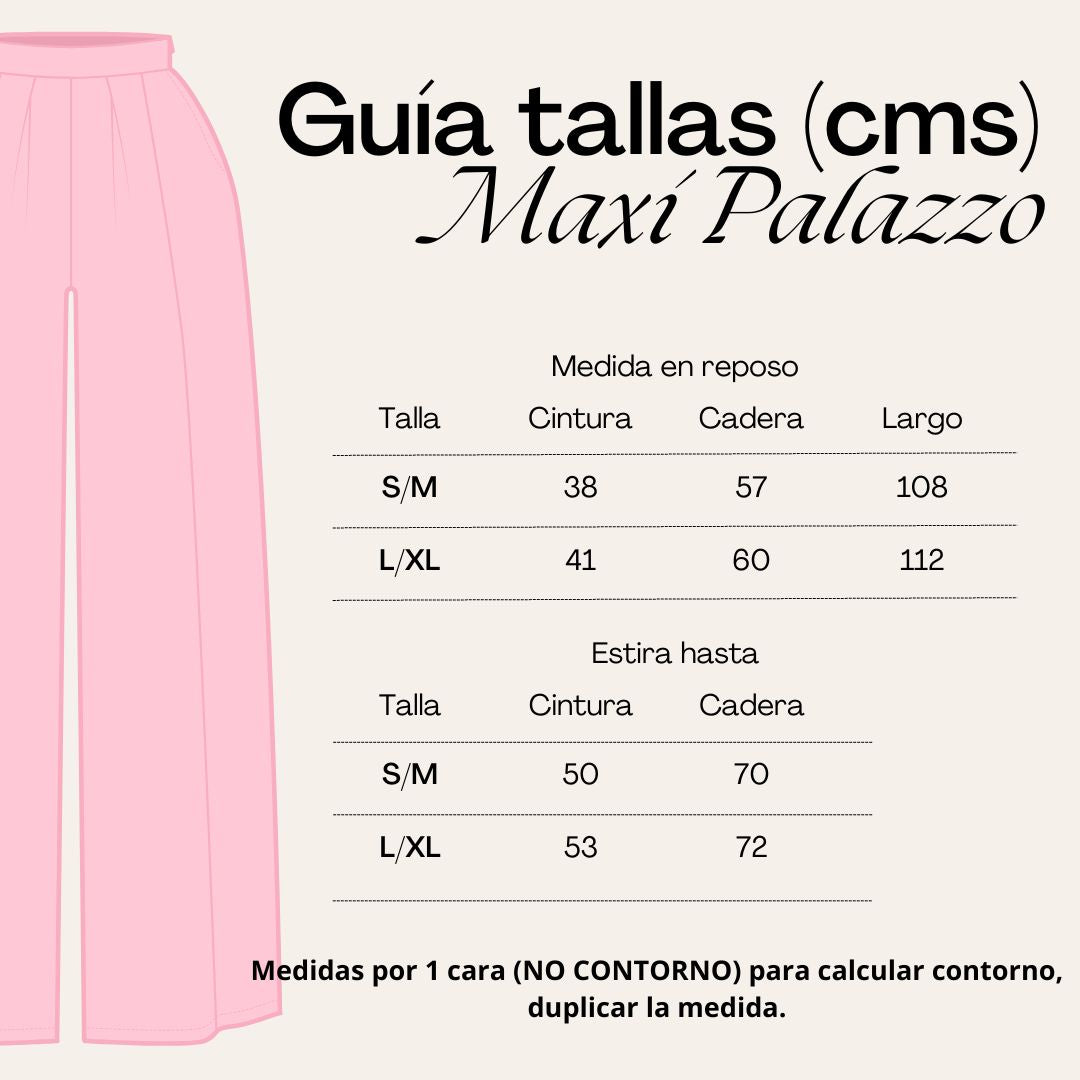 Maxi Palazzo Gamuza "Black"