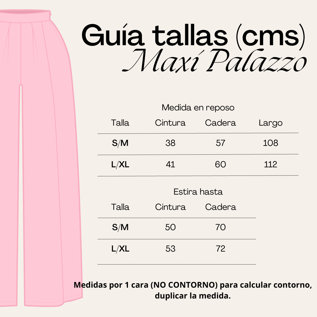 Maxi Palazzo Scuba "Cuero"