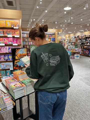 Polerón "Coffee and Books" Oversize