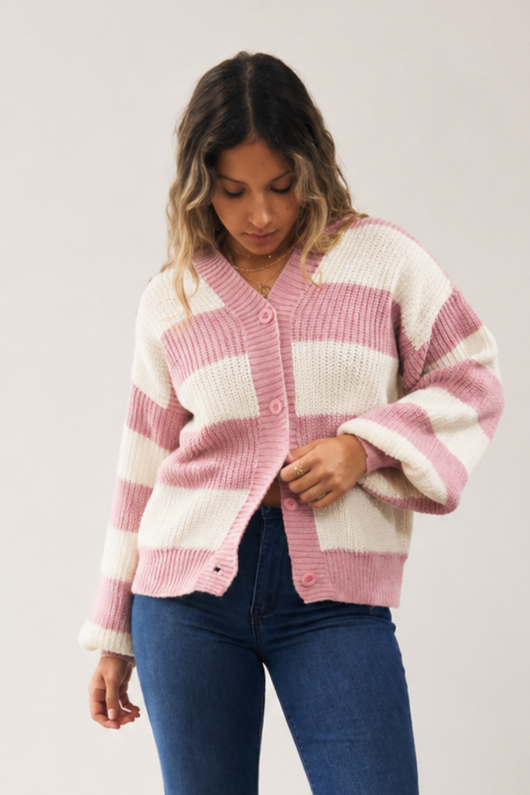 Cardigan rayas "LAVANDA"
