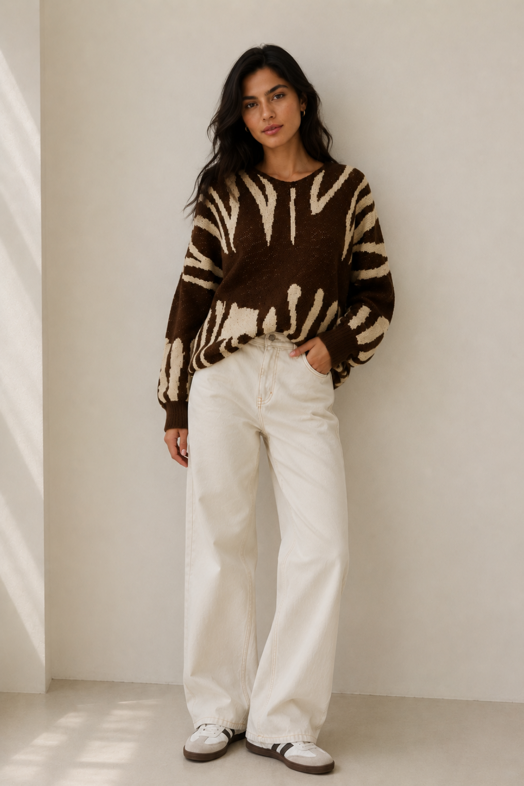 Chaleco Cuello V "BROWN"