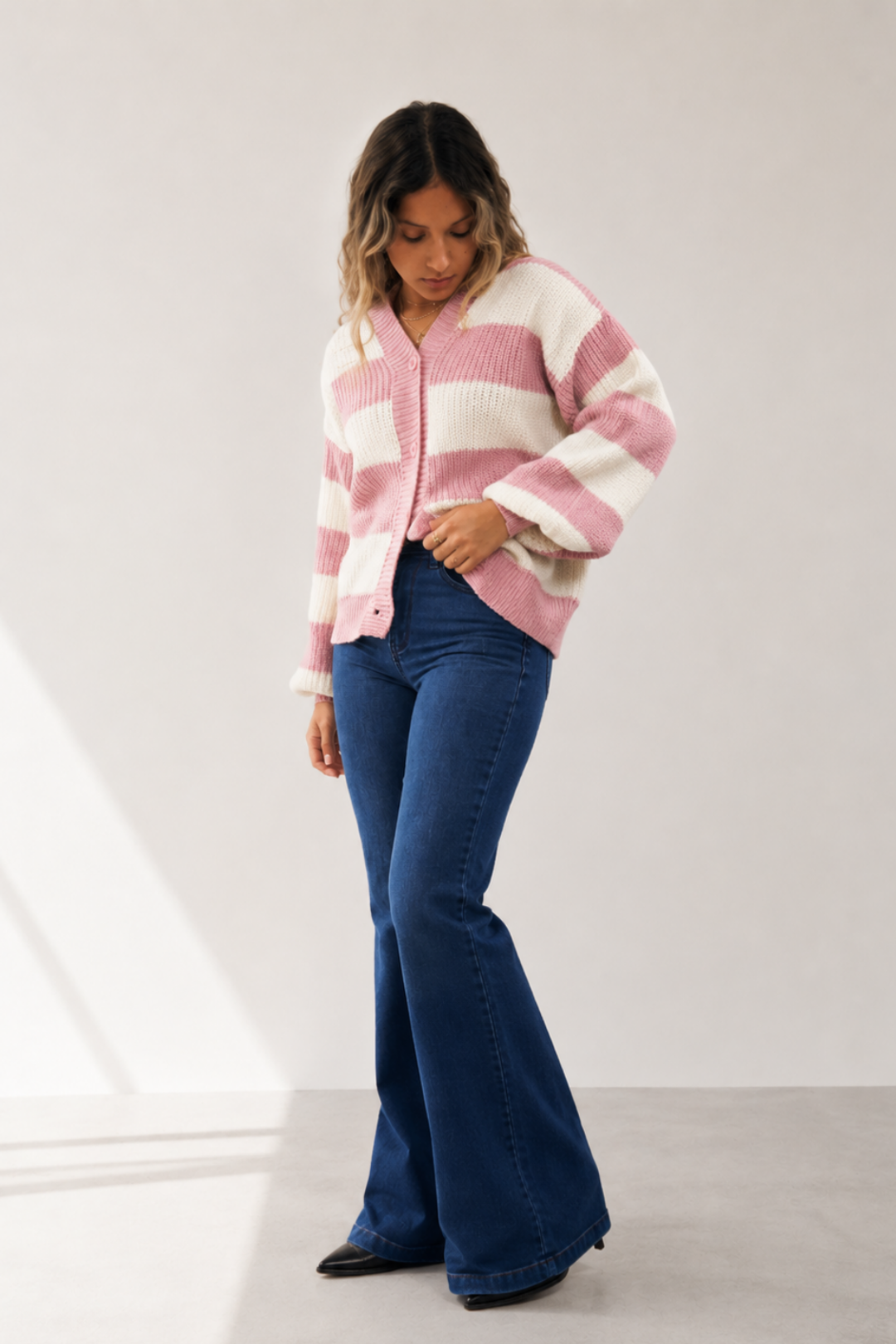 Cardigan rayas "LAVANDA"