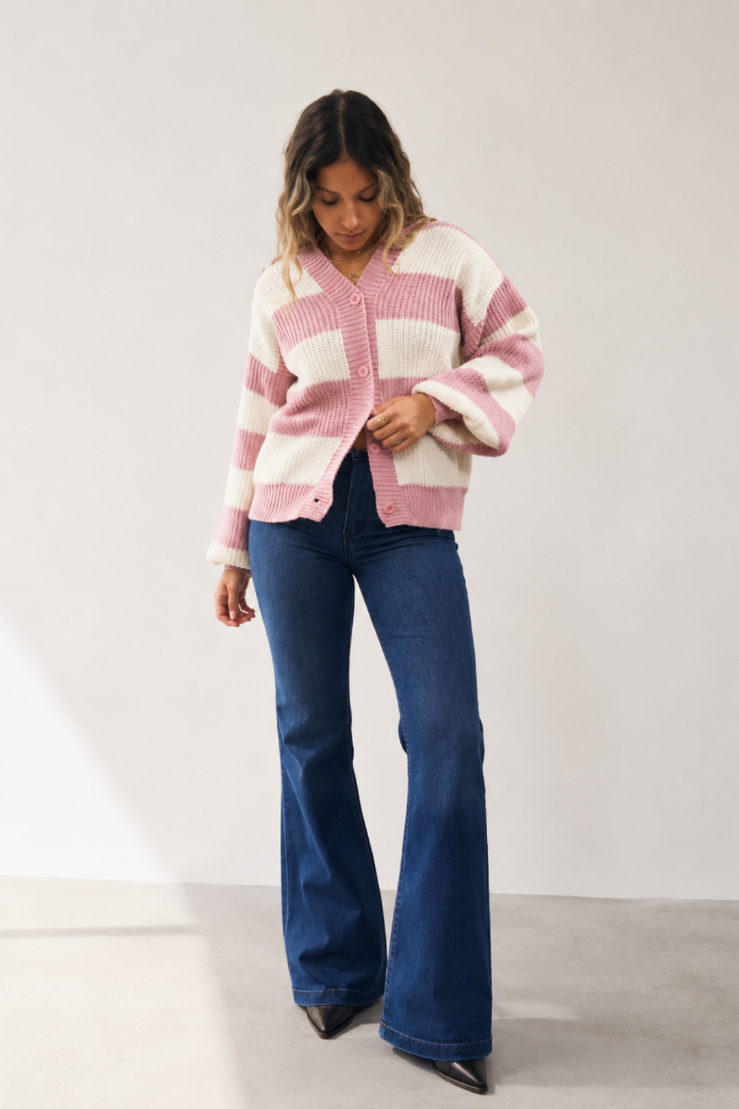 Cardigan rayas "LAVANDA"