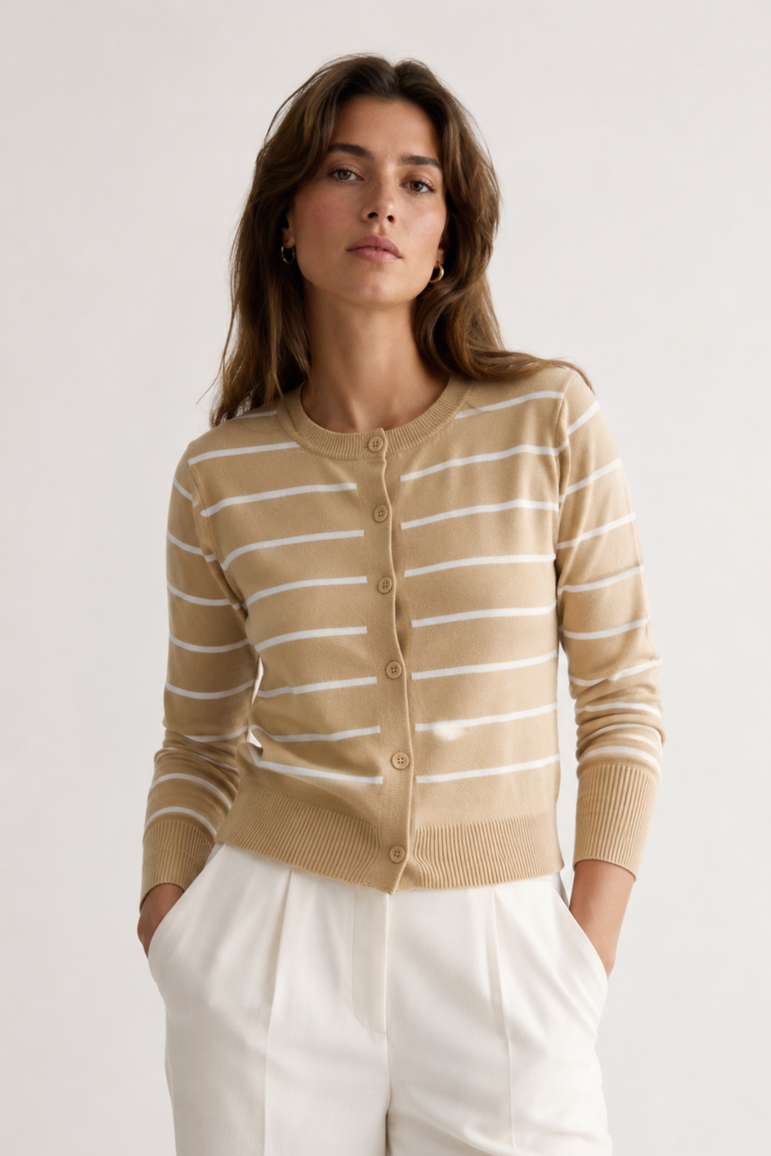 Chaleco botones "Camel"