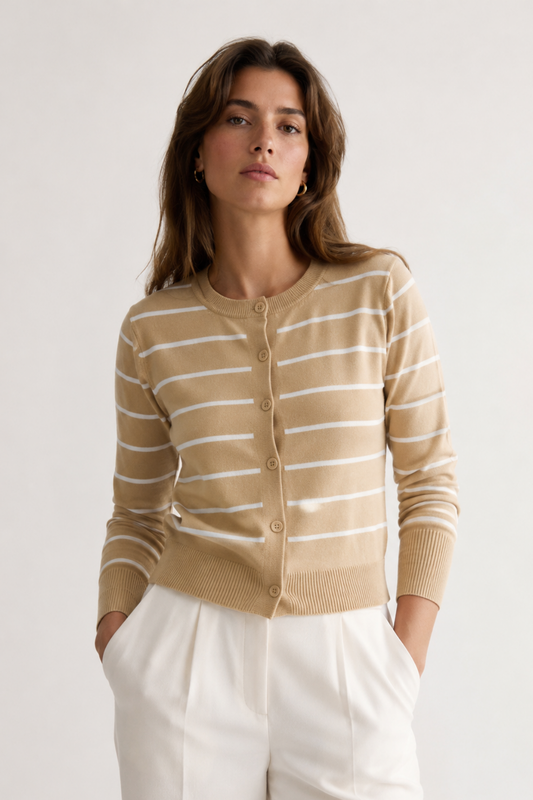 Chaleco botones "Camel"