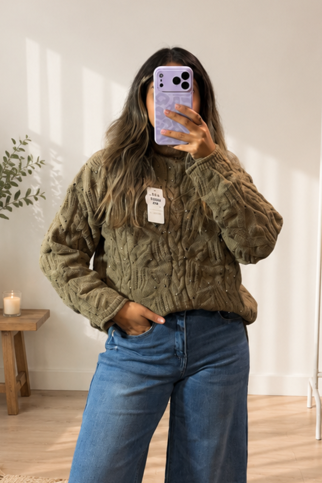 Chaleco con cristales "Camel"