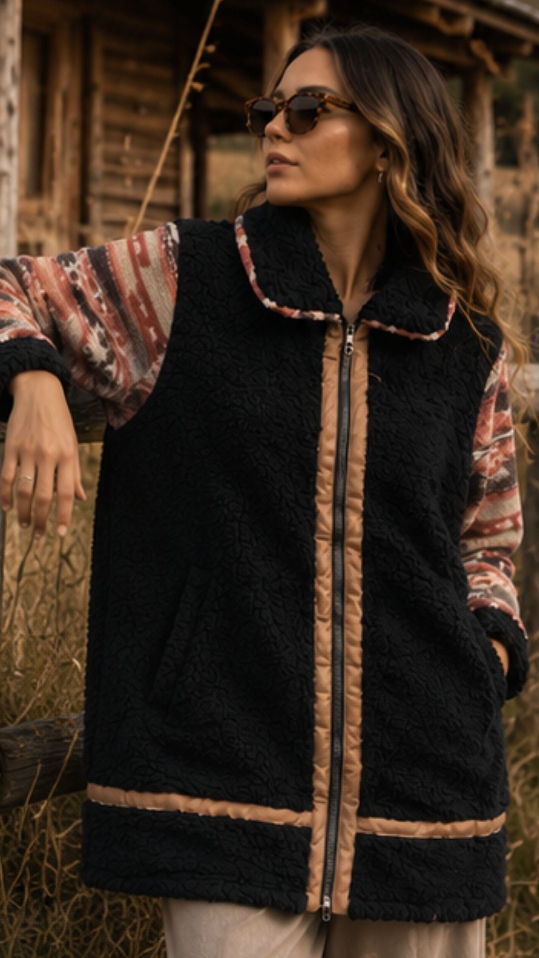 Chaqueta chiporro "Print Black"