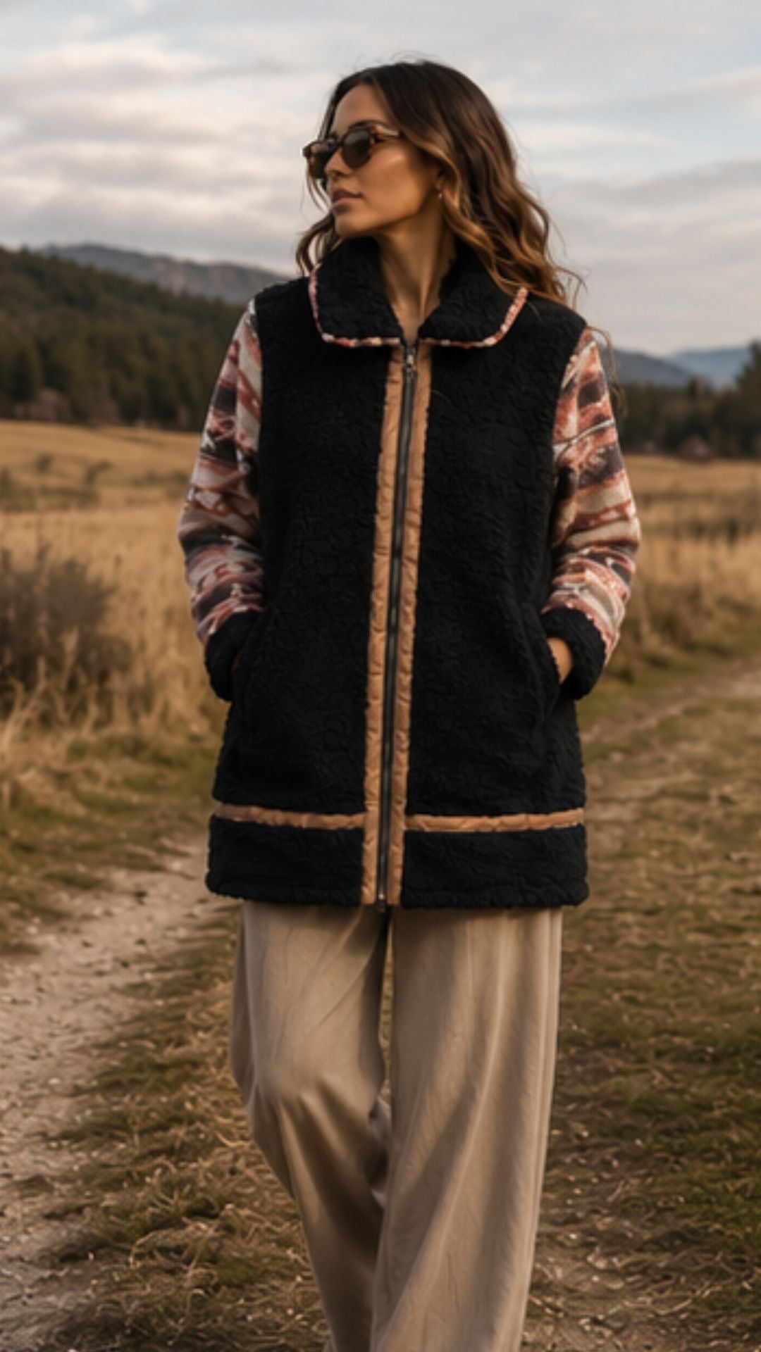 Chaqueta chiporro "Print Black"