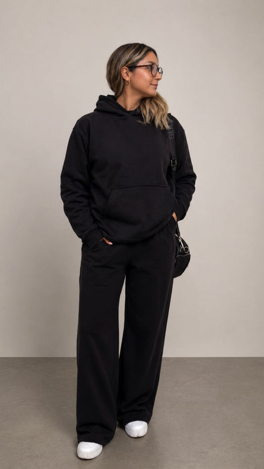 Conjunto Palazzo + Polerón "Negro"
