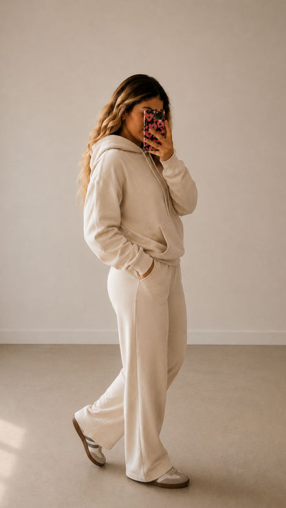 Conjunto Palazzo + Polerón "Beige"