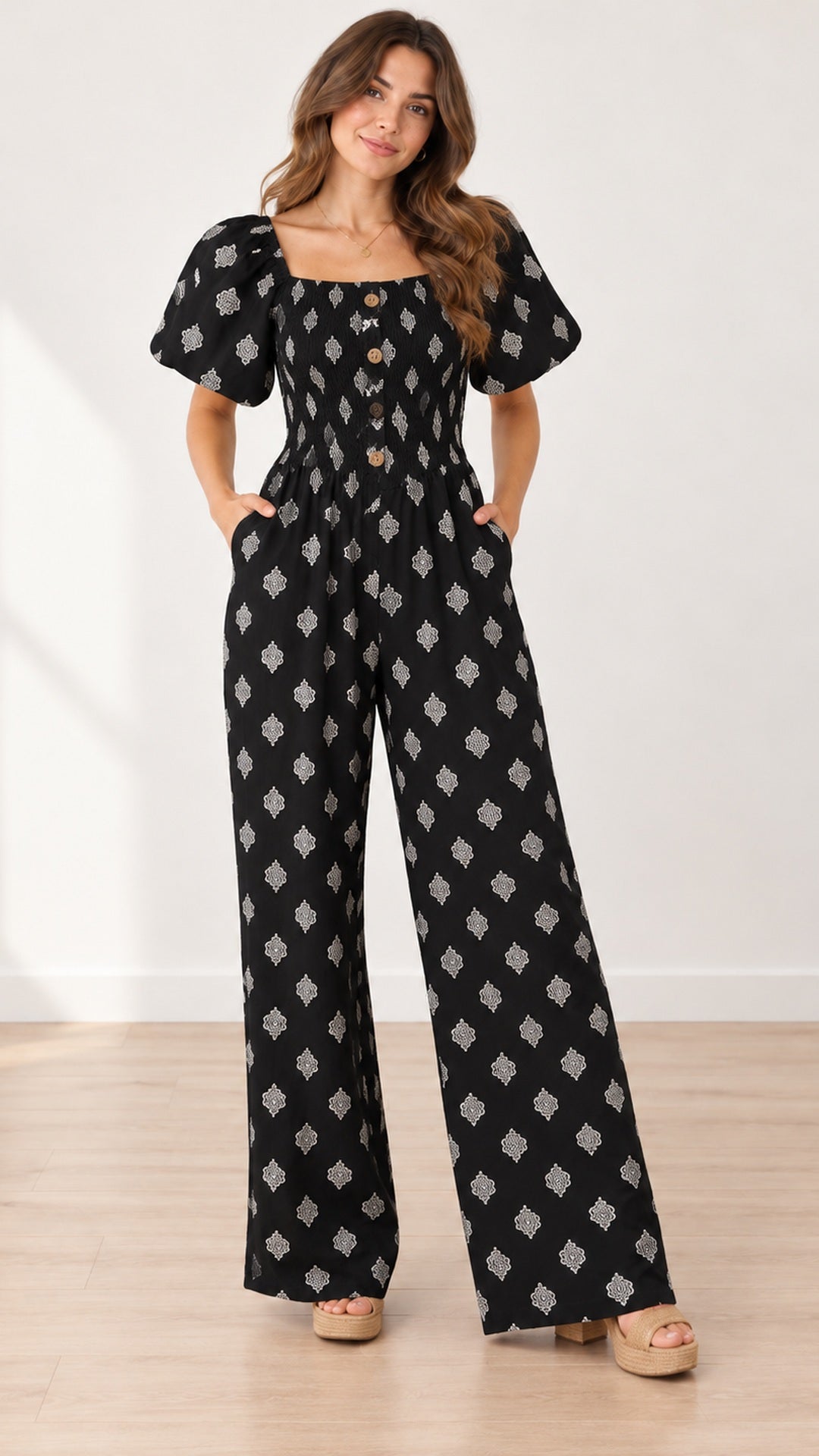Enterito Alma negro estampado