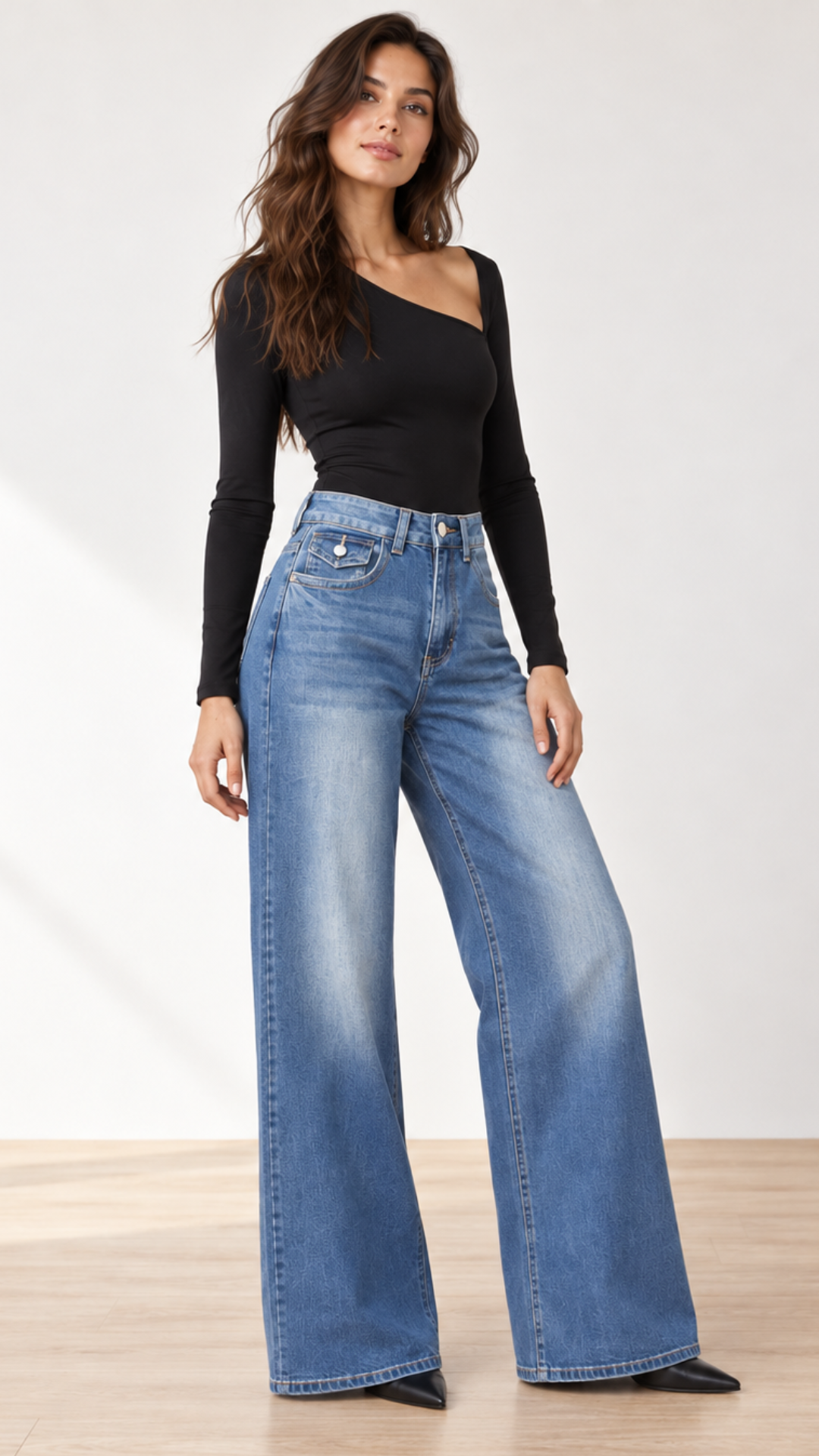 Jeans Wide Leg Denim "1084"