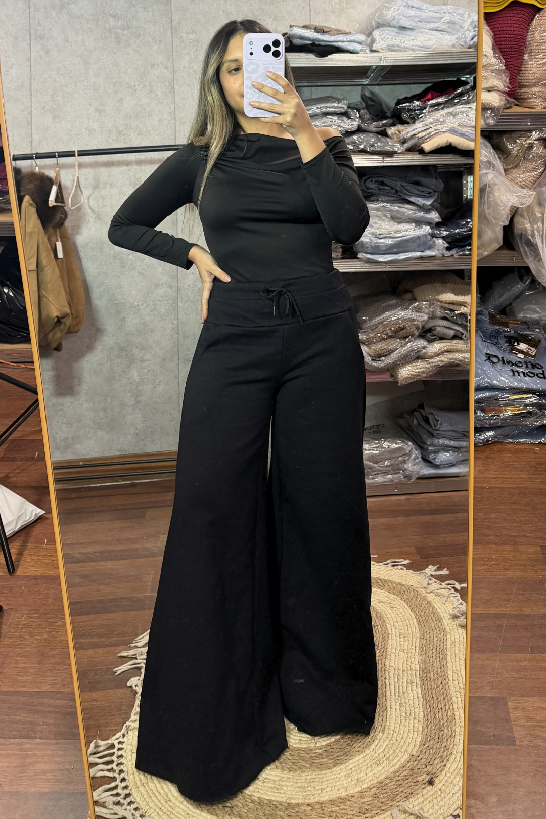 Maxi Palazzo Algodón "Black"