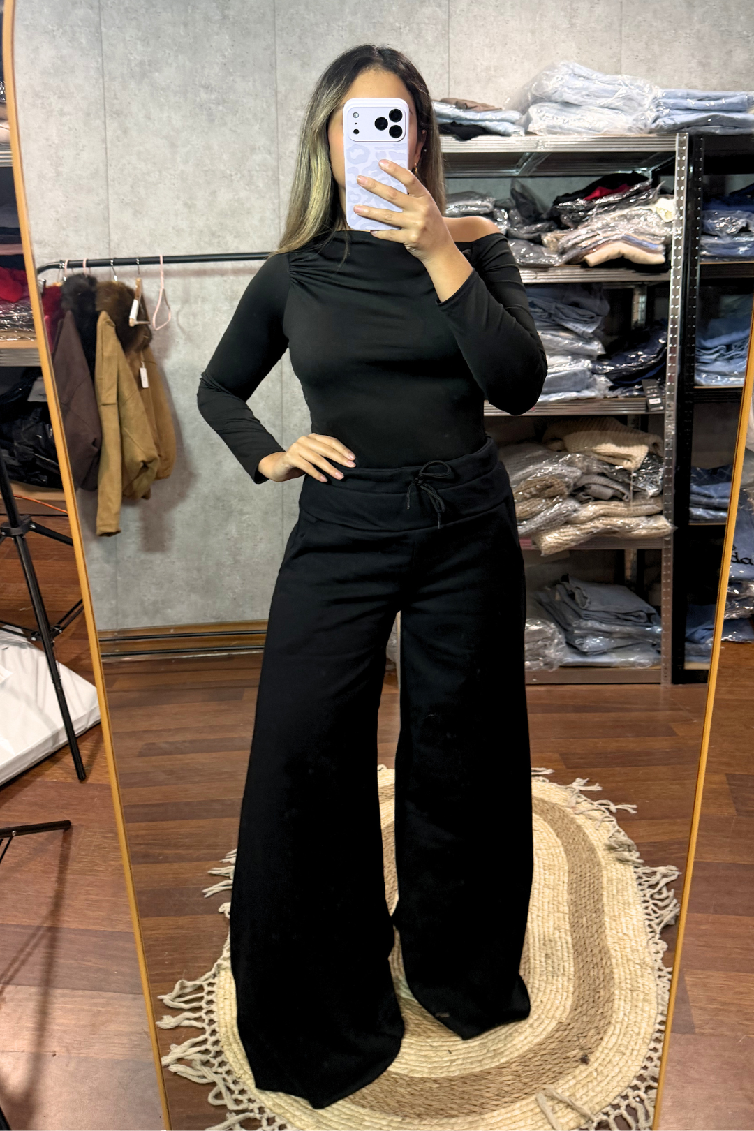 Maxi Palazzo Algodón "Black"