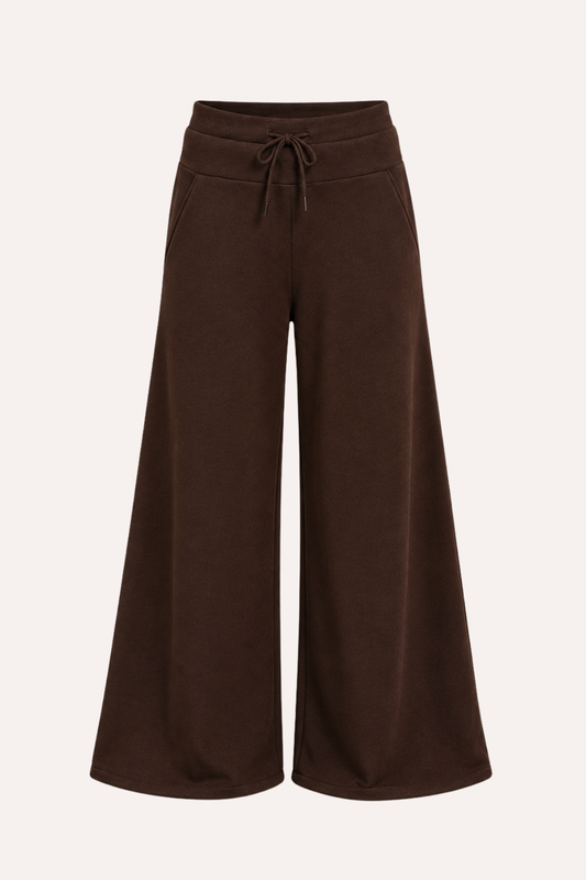 Maxi Palazzo Algodón "CHOCOLATE"