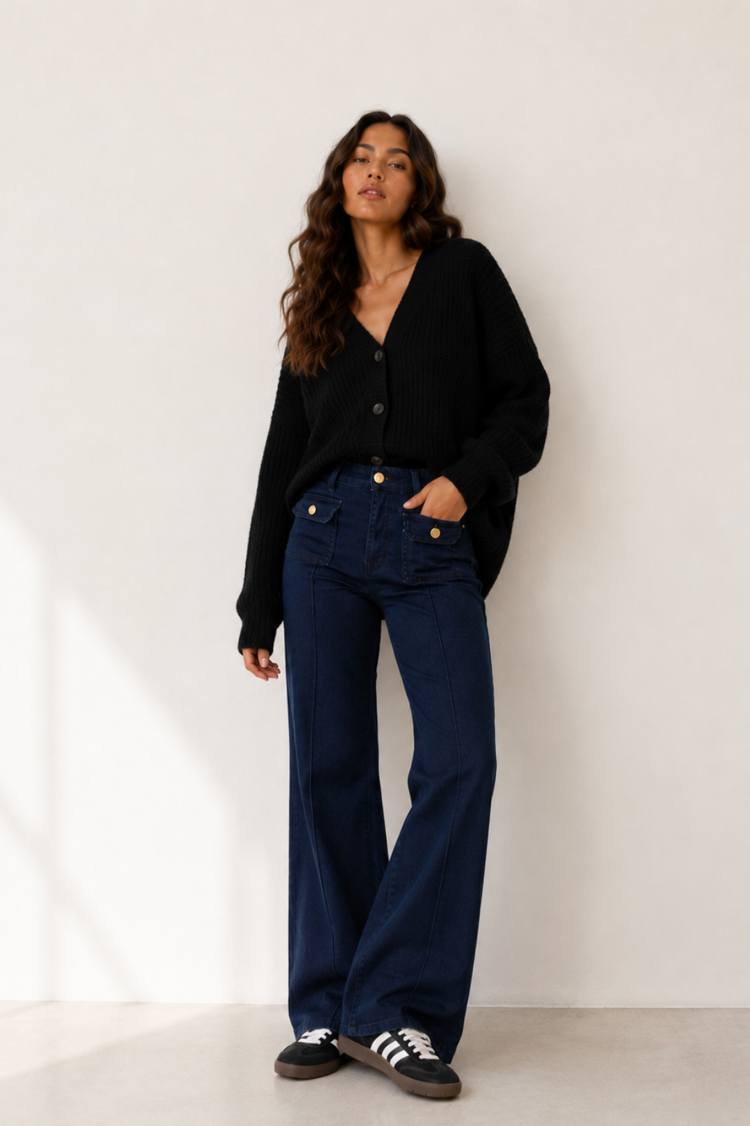 Jeans WIDELEG "NAVY"