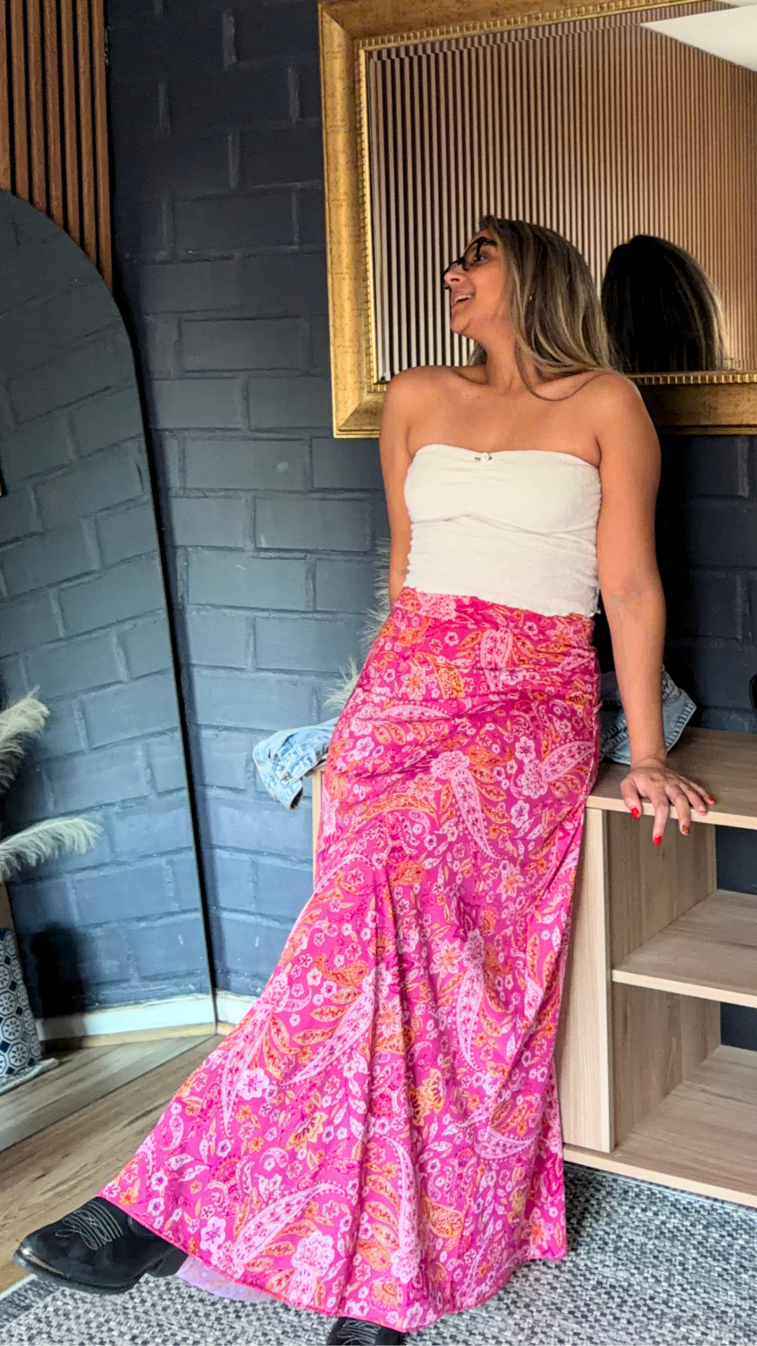 MAXI Falda "Paisley"