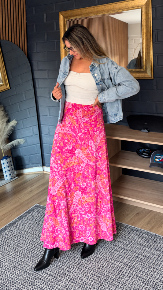 MAXI Falda "Paisley"
