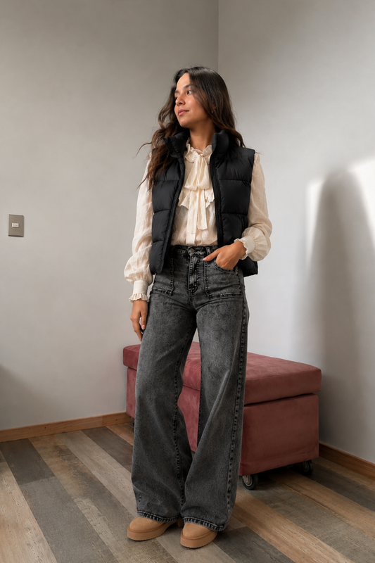 Jeans Bolsillo Cuadrado "Gris"