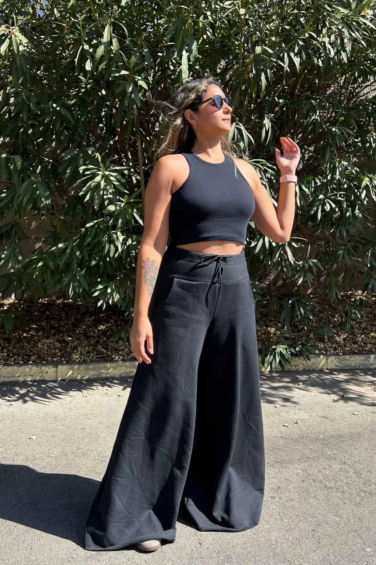 Maxi Palazzo Algodón "Black"