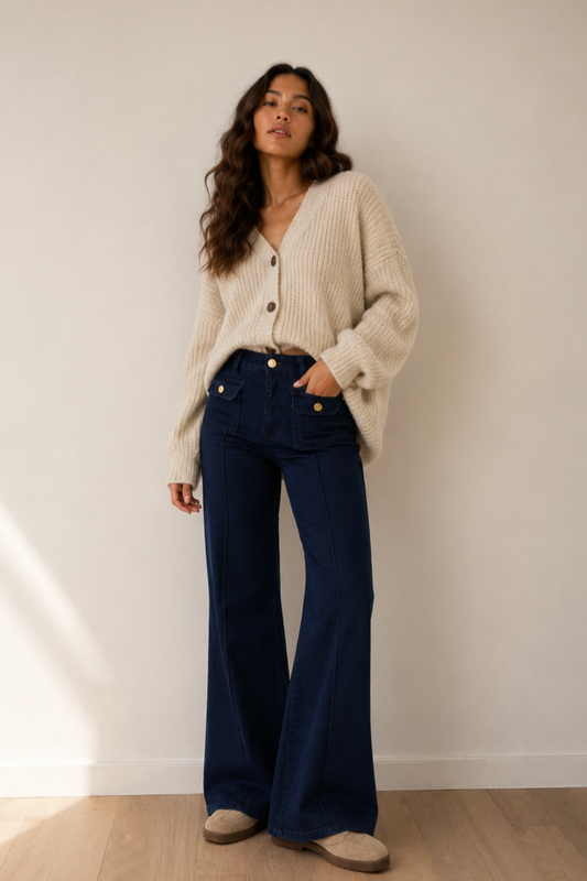 Jeans WIDELEG "NAVY"