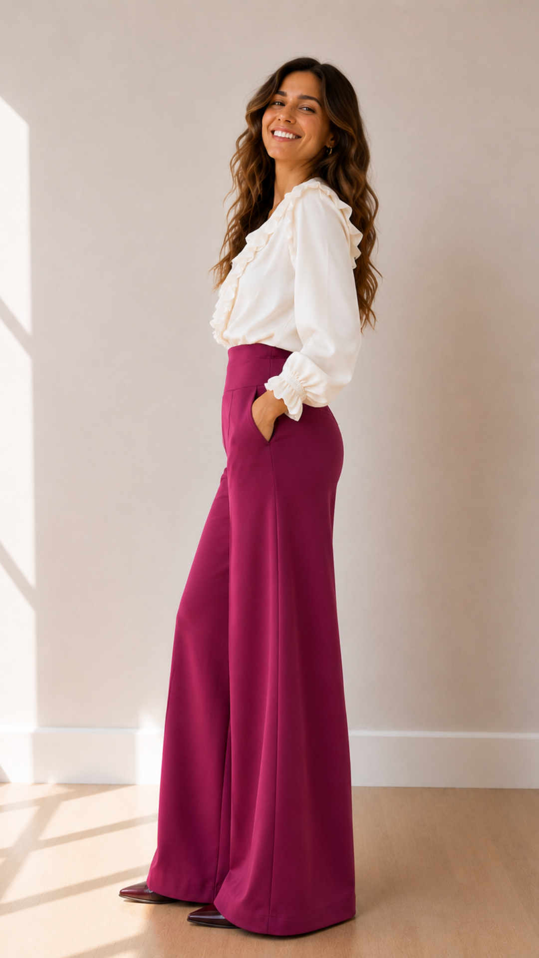 Maxi Palazzo María "Magenta"
