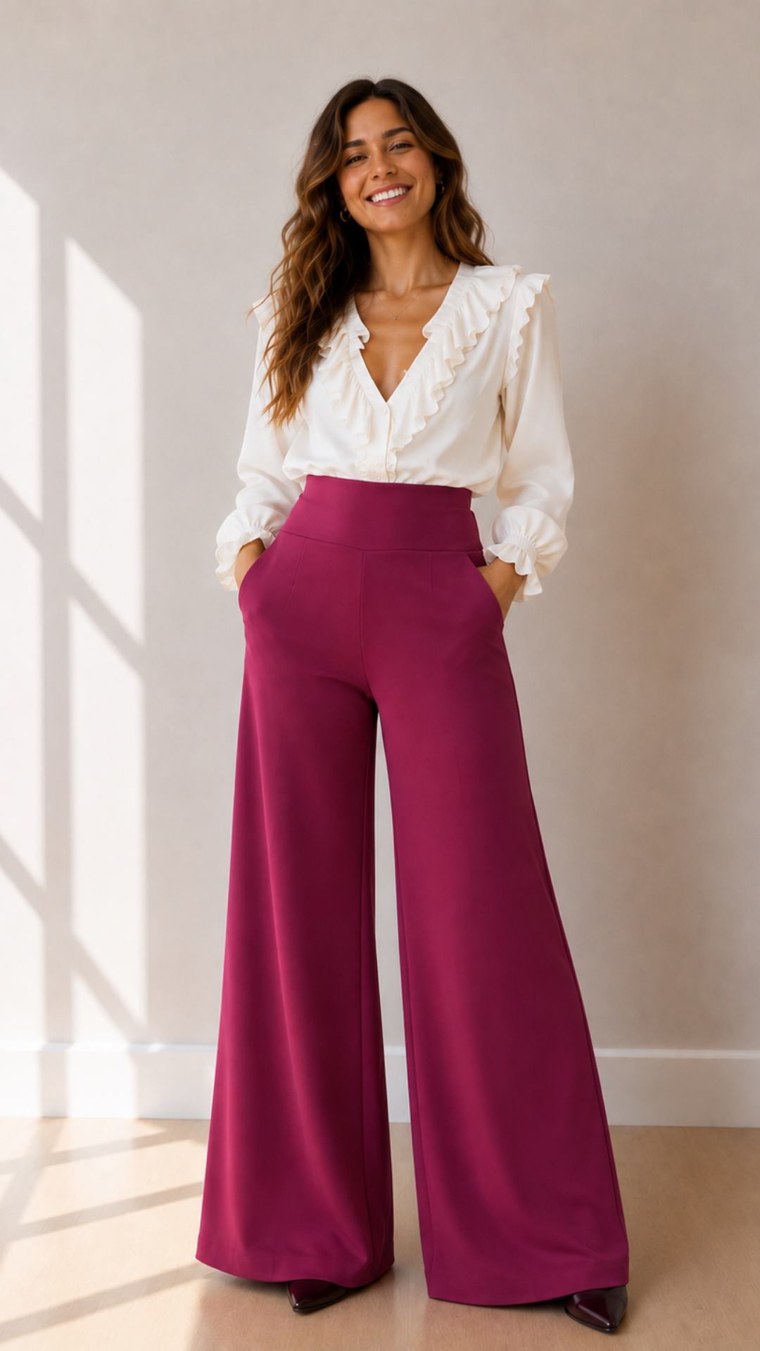 Maxi Palazzo María "Magenta"