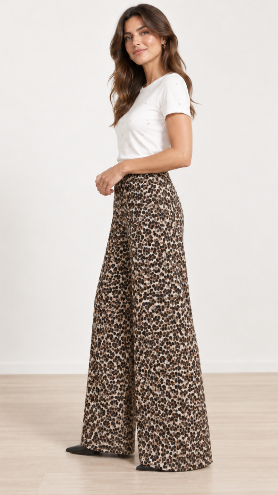 Maxi Palazzo Scuba "Leopard"