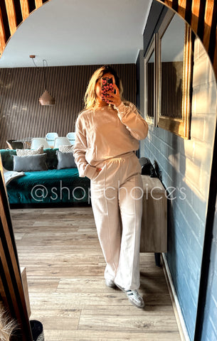 Conjunto Palazzo + Polo beige