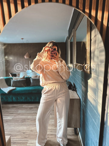 Conjunto Palazzo + Polo beige