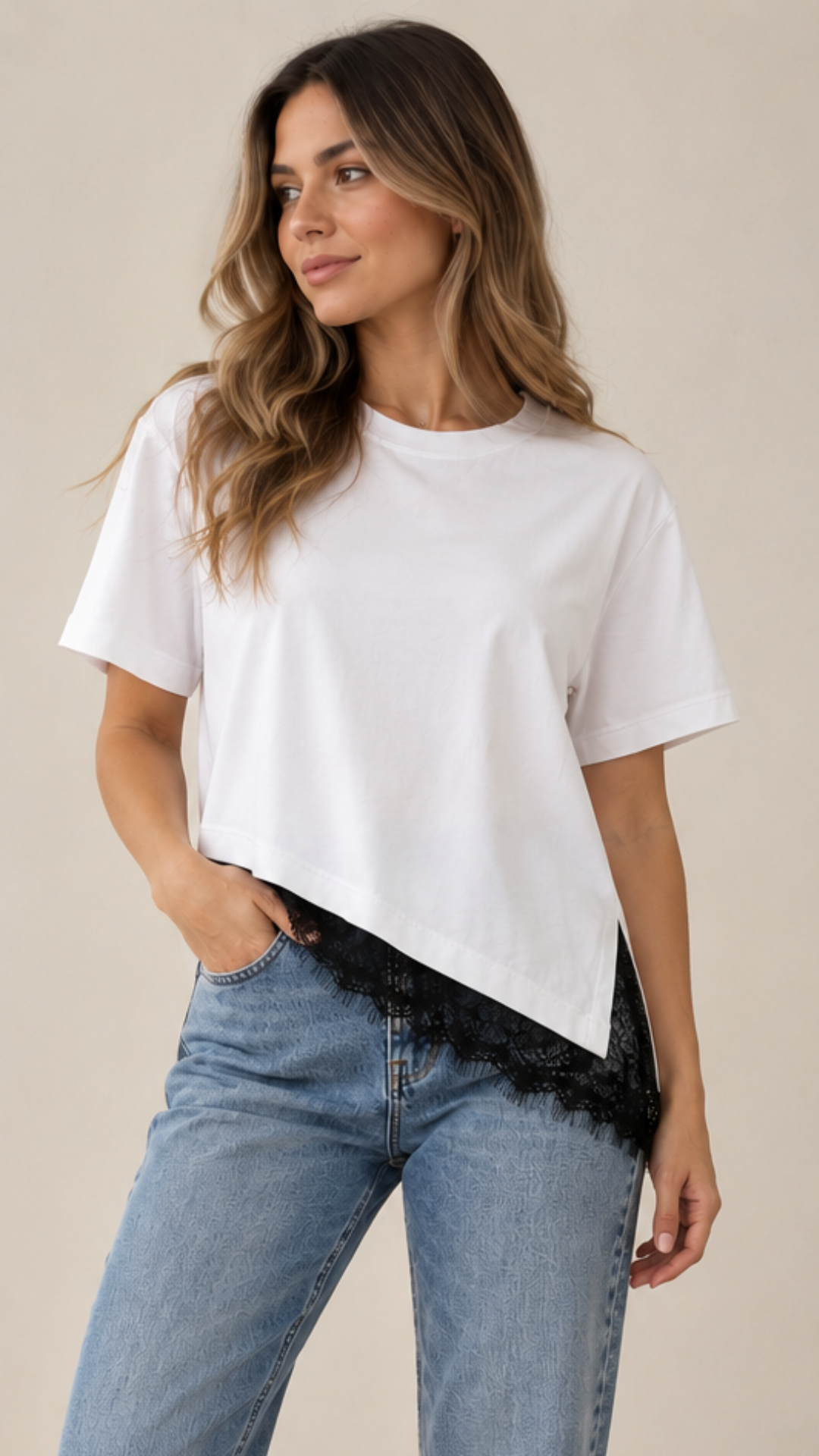 Polera Lencera "Blanca"